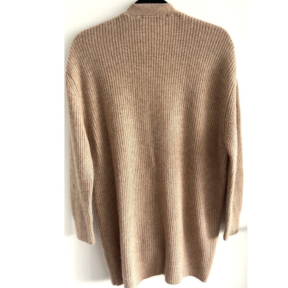 Quince - Mongolian Cashmere Fisherman Boxy Cropped Cardigan Sweater Sz S - Picture 5 of 10